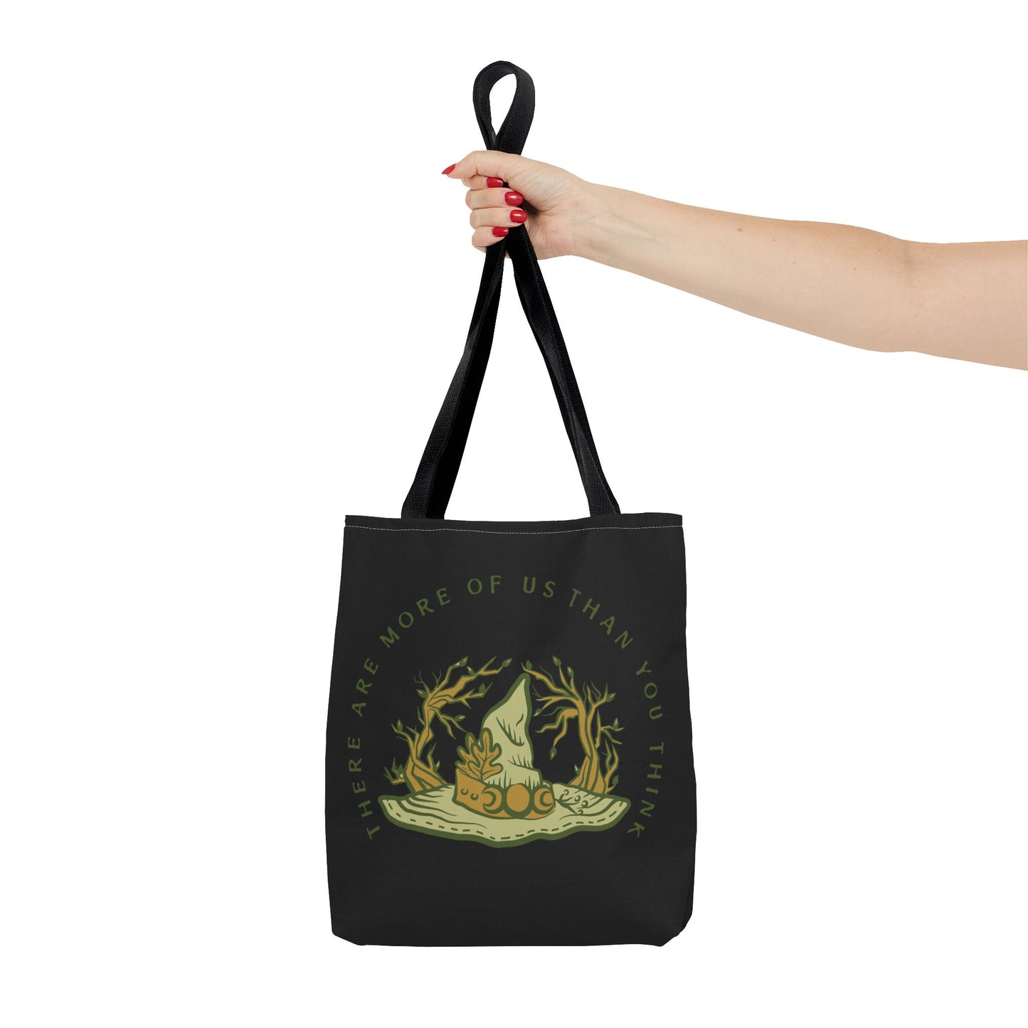 There are More of Us Than you Think Tote Bag, Halloween Tote, Witch Theme Bag, Occasional Gift, Spooky Accessory, Eco-Friendly Shopping Bag