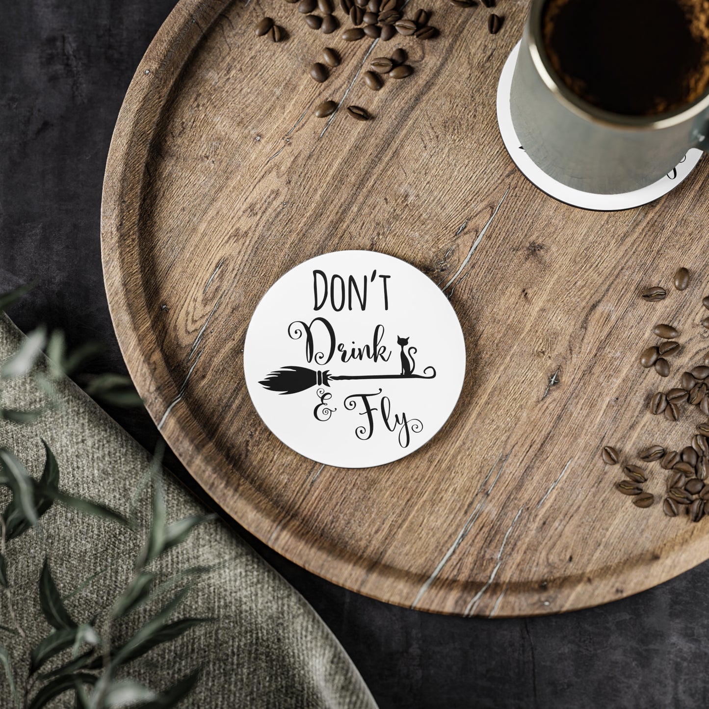 Don't Drink & Fly Coasters - Witchy Kitchens