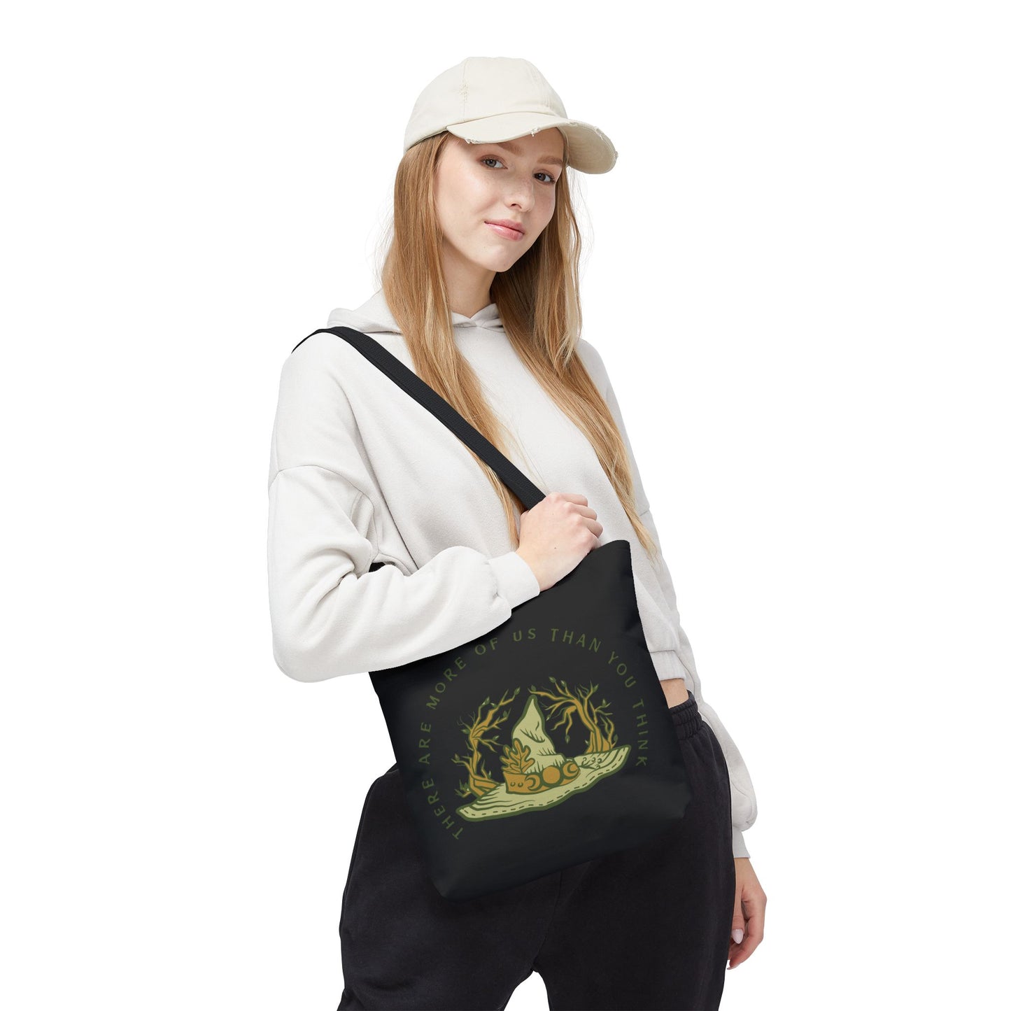 There are More of Us Than you Think Tote Bag, Halloween Tote, Witch Theme Bag, Occasional Gift, Spooky Accessory, Eco-Friendly Shopping Bag