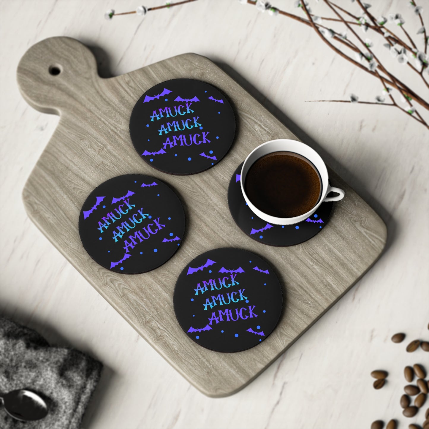 AMUCK AMUCK AMUCK Coasters - Witchy Kitchens