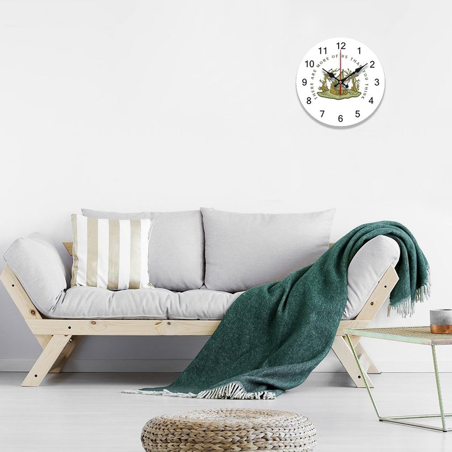 More of Us Wooden Wall Clock-9.84"x9.84"/ 25x25cm