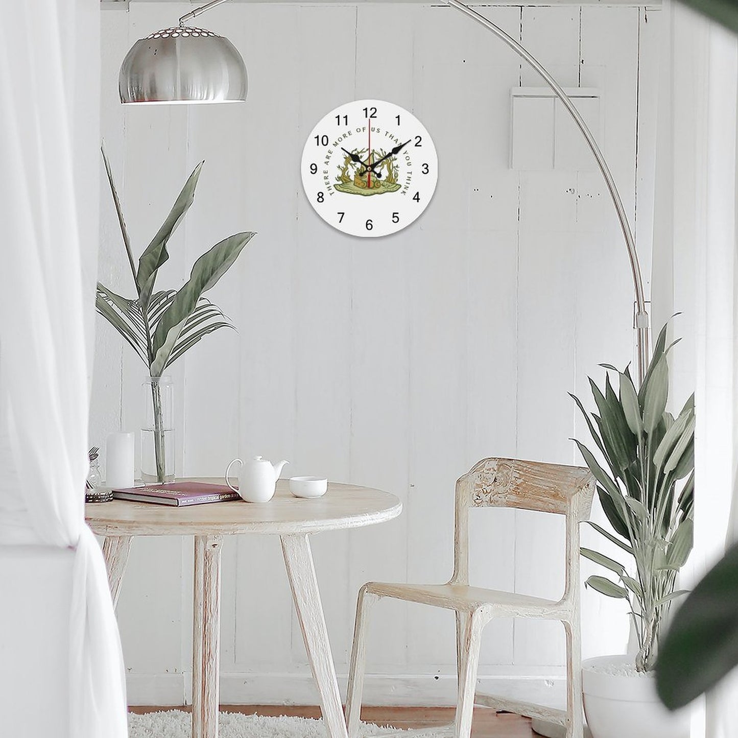 More of Us Wooden Wall Clock-9.84"x9.84"/ 25x25cm
