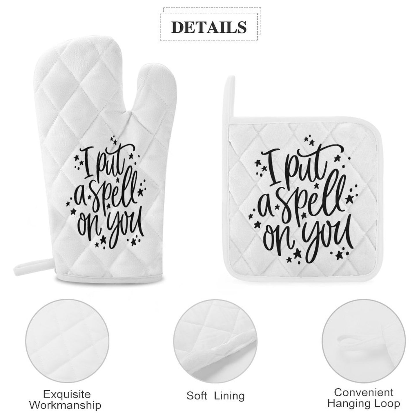 I Put a Spell on You Oven Mitts & Pot Holder Set of 3