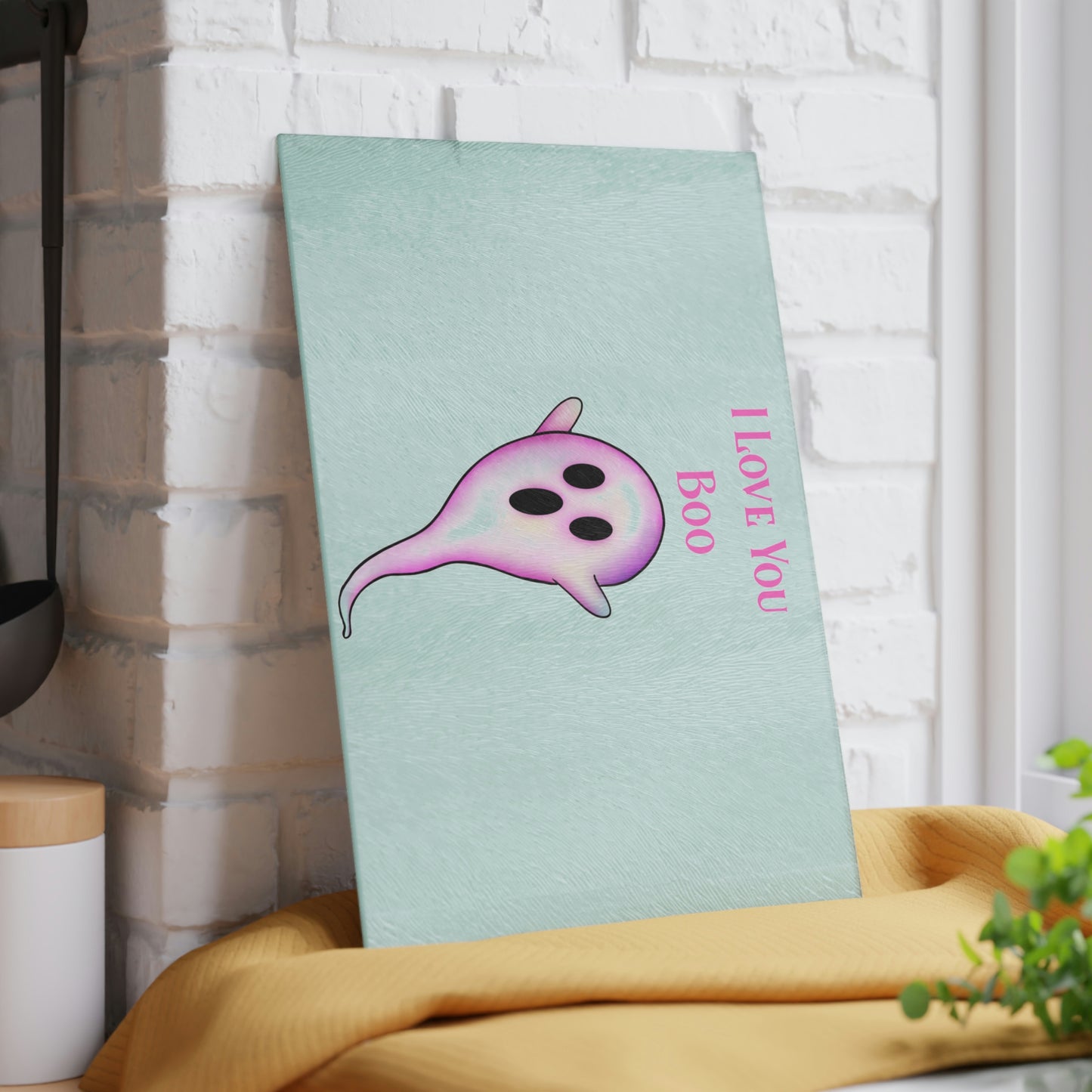 Boo Glass Cutting Board - Witchy Kitchens