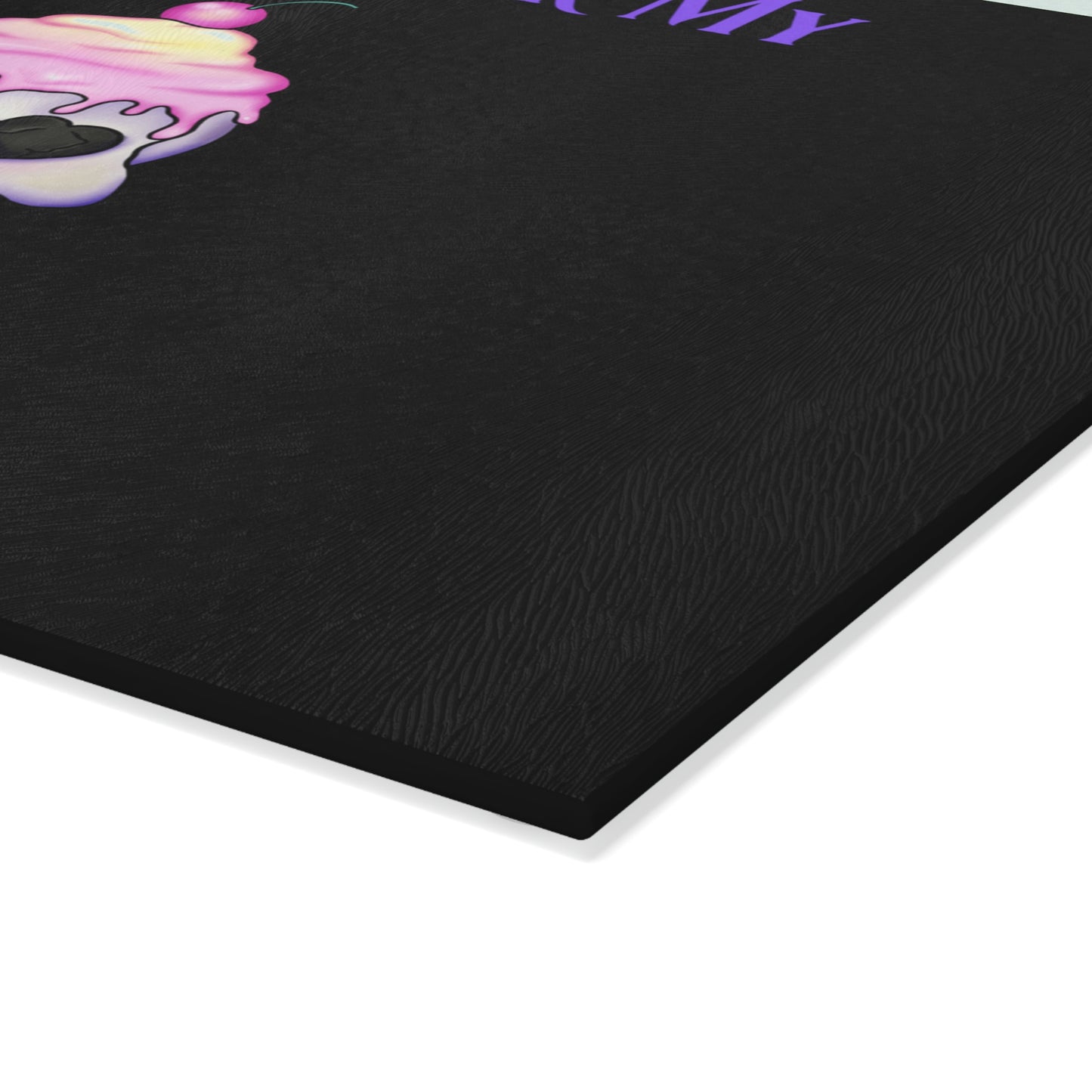 Sweets Black Glass Cutting Board - Witchy Kitchens