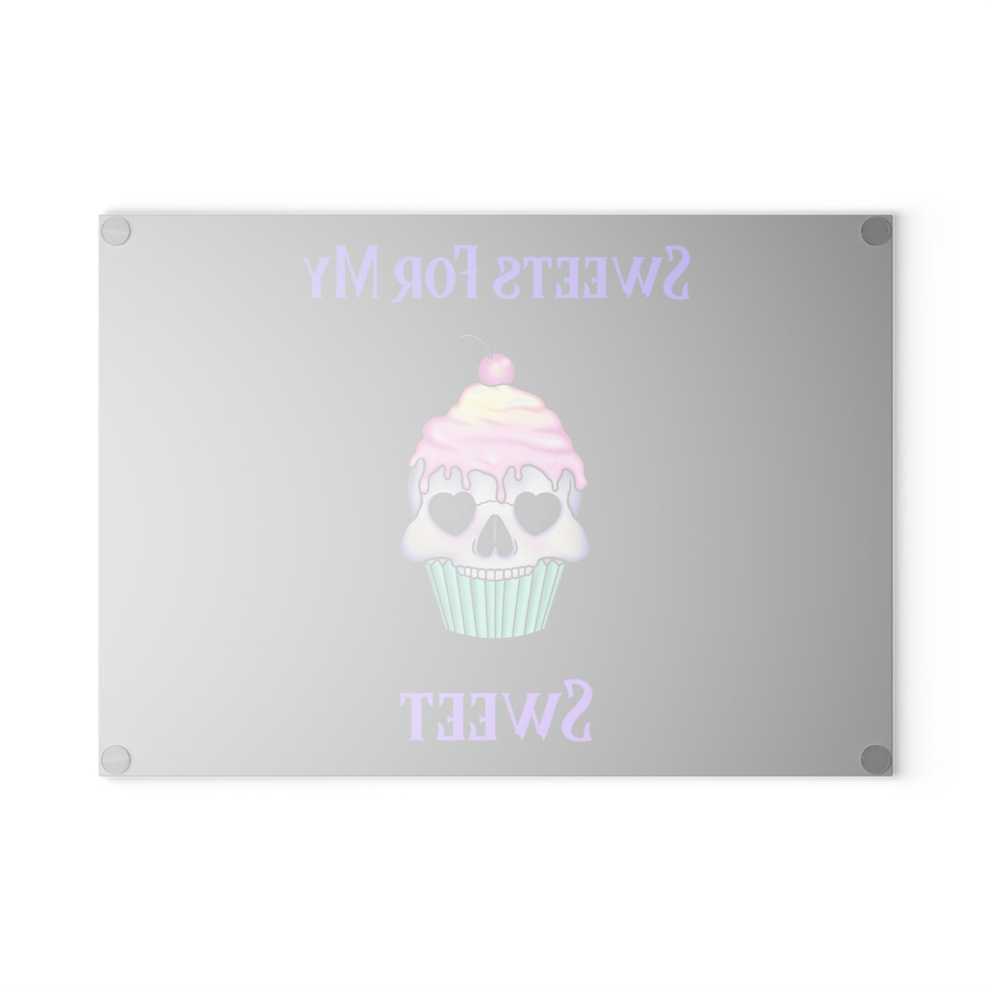 Sweets Black Glass Cutting Board - Witchy Kitchens