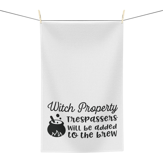 Trespassers Tea Towel - Witchy Kitchens