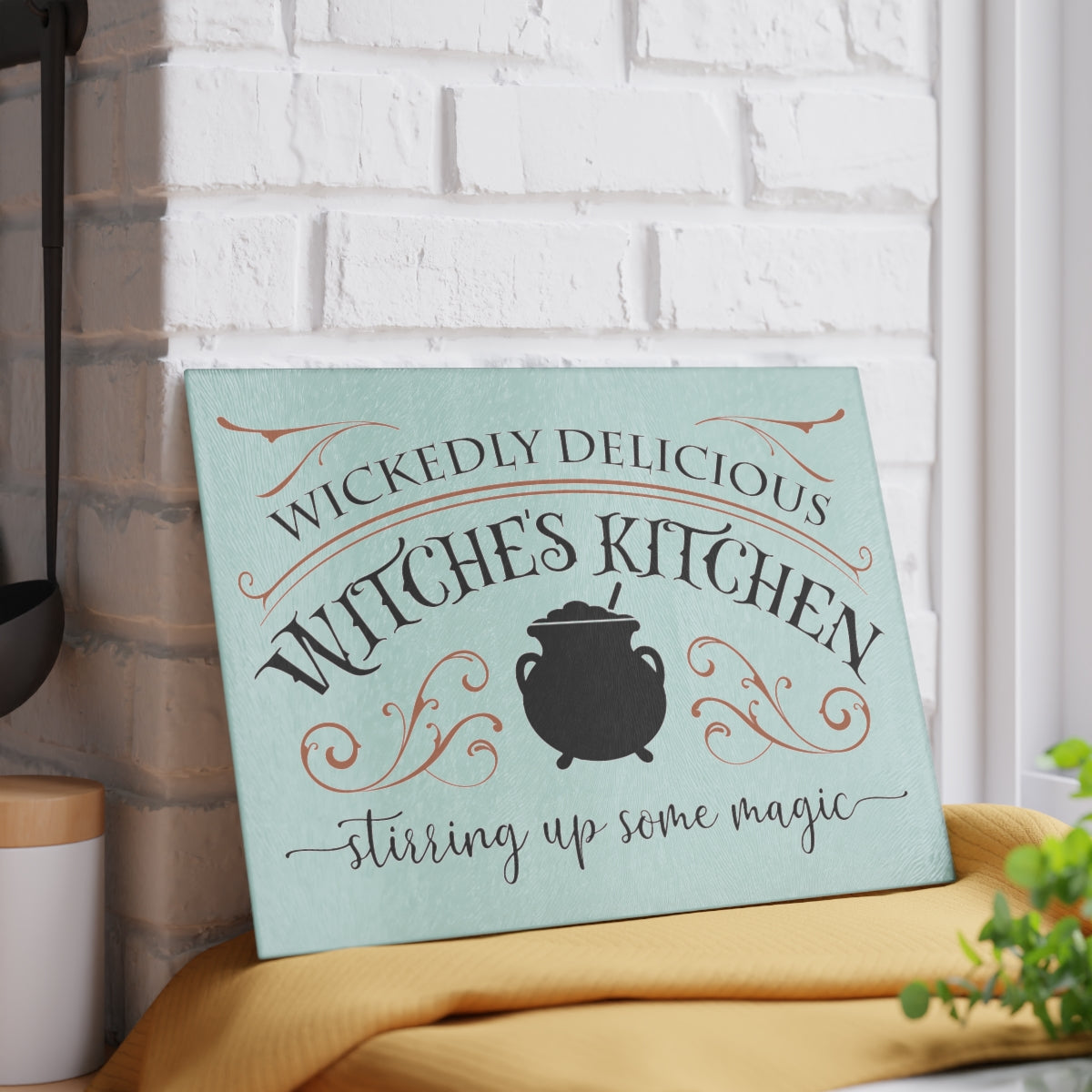 Wickedly Delicious Glass Cutting Board - Witchy Kitchens