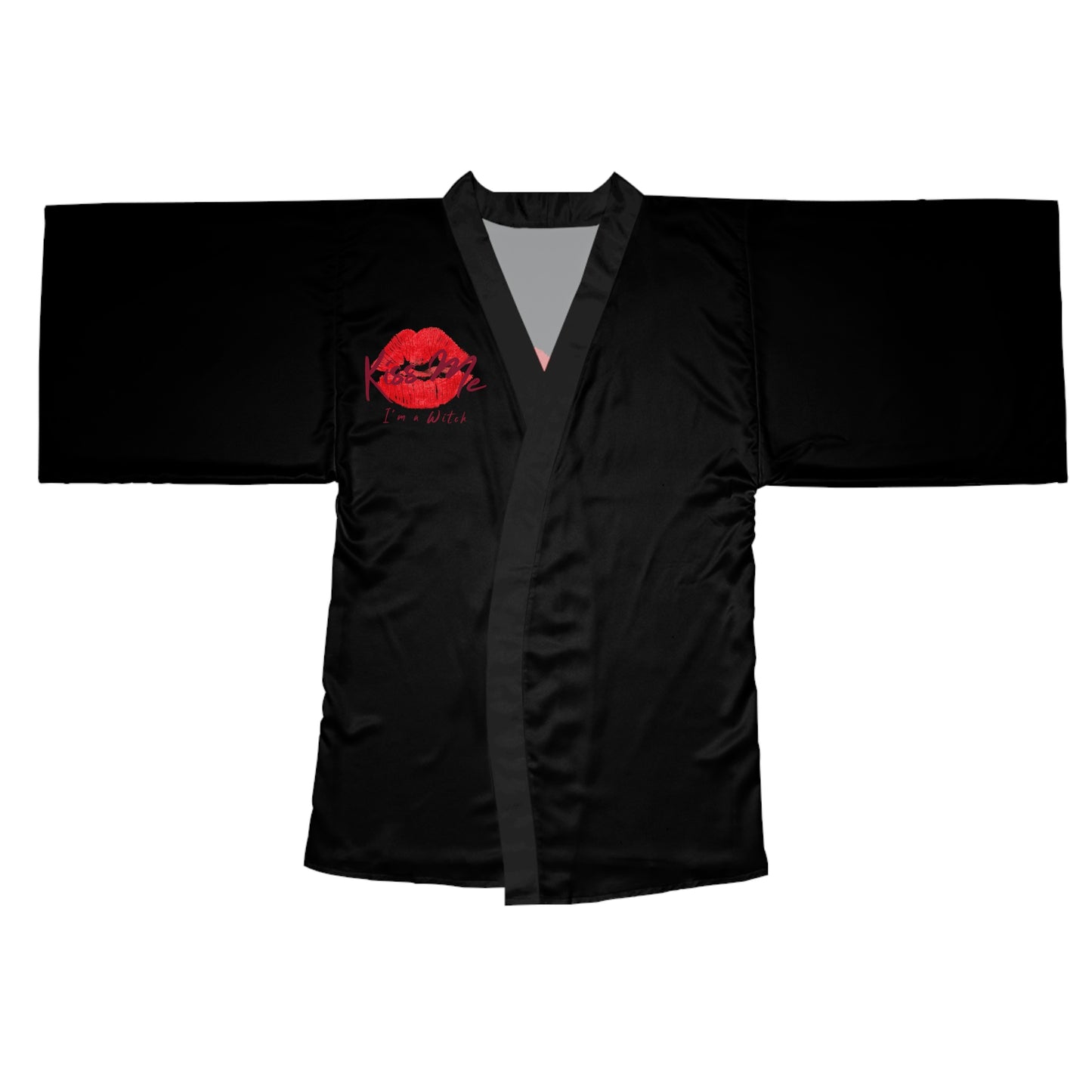 Kiss Me I'm a Witch Black Robe - Witchy Kitchens