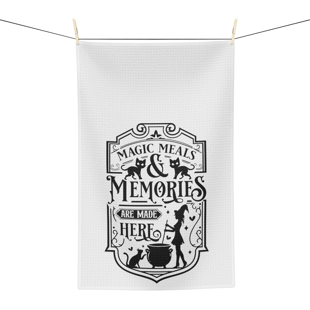 Magic Meals & Memories Tea Towel - Witchy Kitchens
