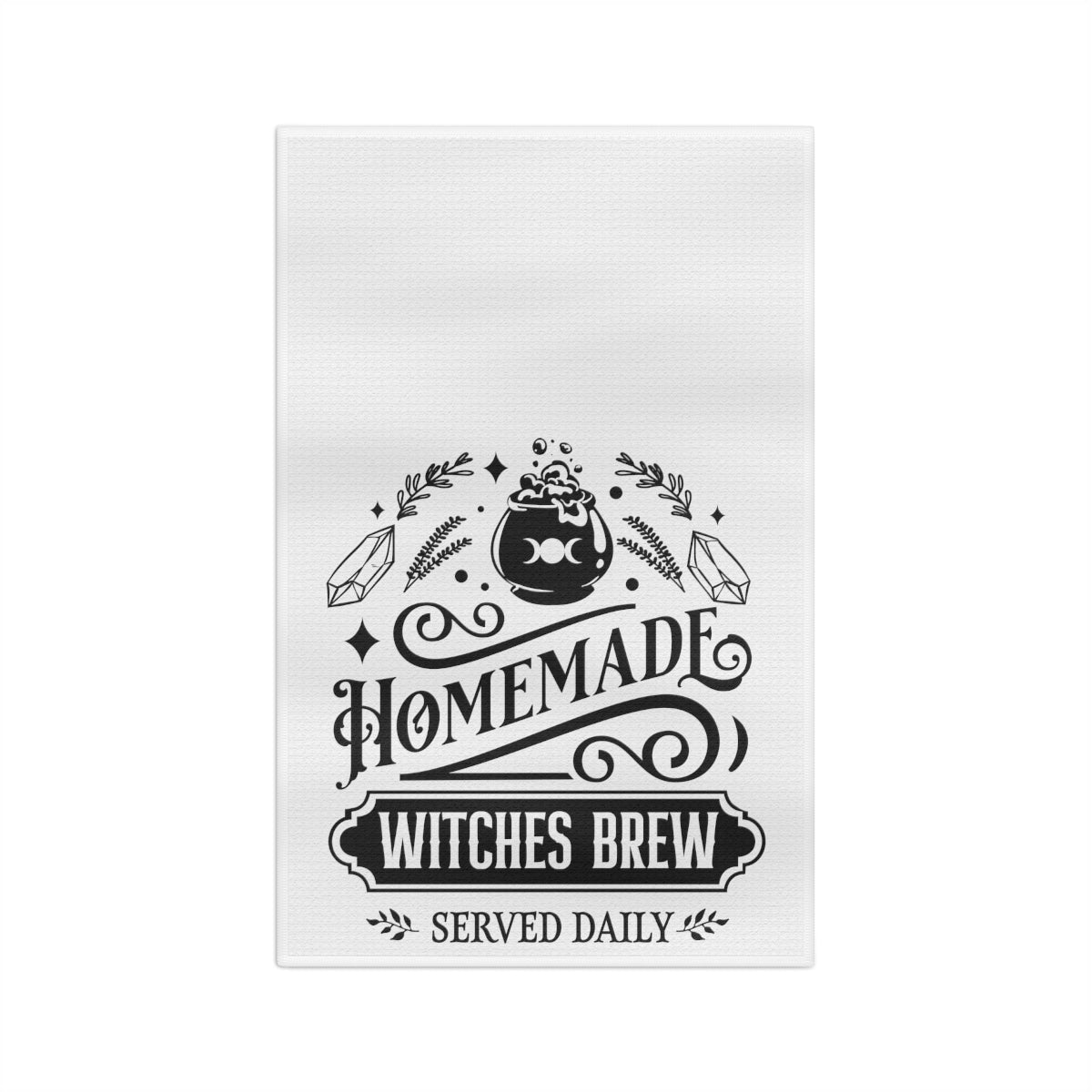 Homemade Witches Brew Tea Towel - Witchy Kitchens