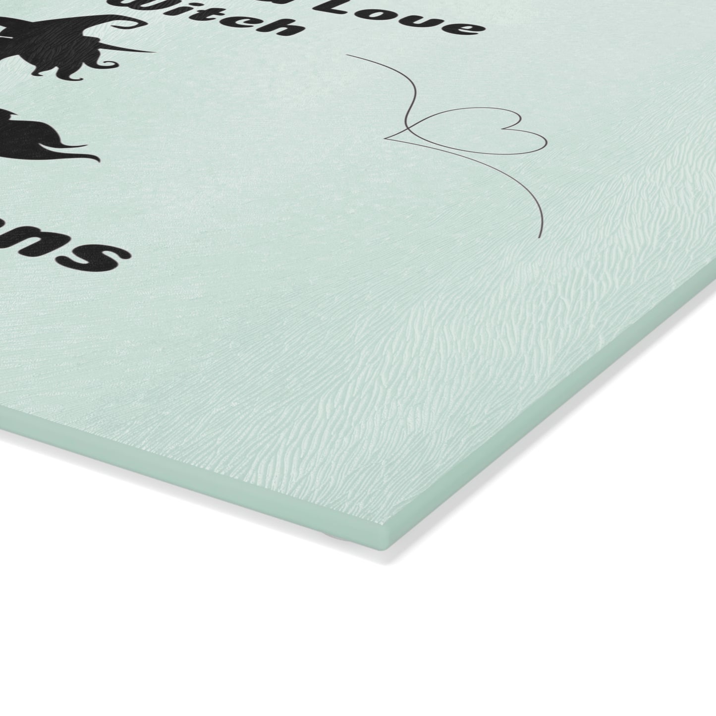 When you Love a Witch Glass Cutting Board - Witchy Kitchens