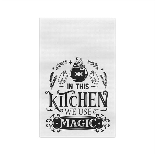 We Use Magic Tea Towel - Witchy Kitchens