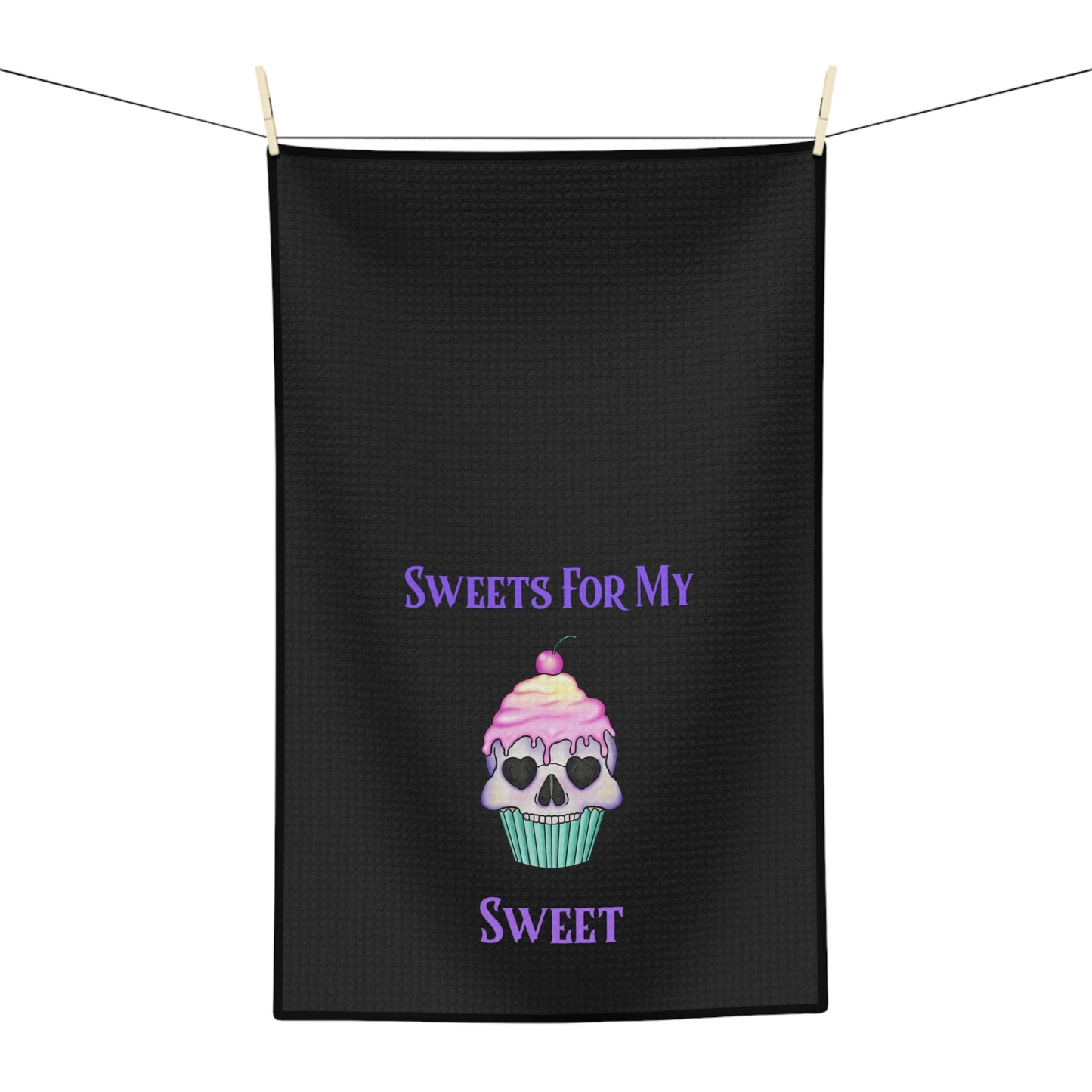 Black Sweets Tea Towel - Witchy Kitchens