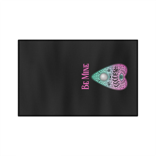 Be Mine Black Tea Towel - Witchy Kitchens