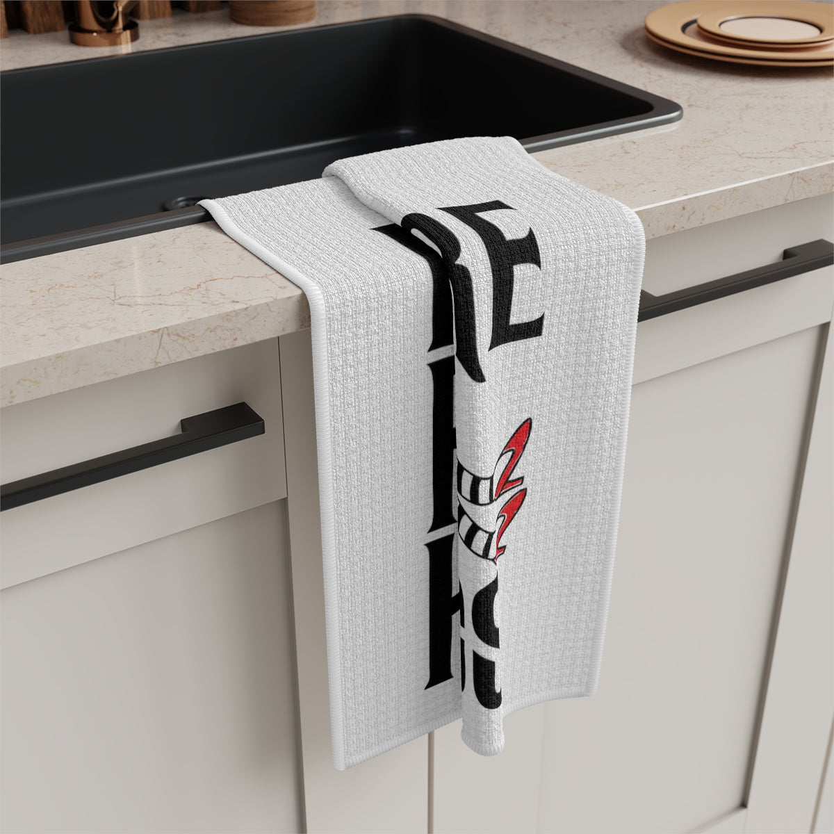 Falling Houses Tea Towel - Witchy Kitchens