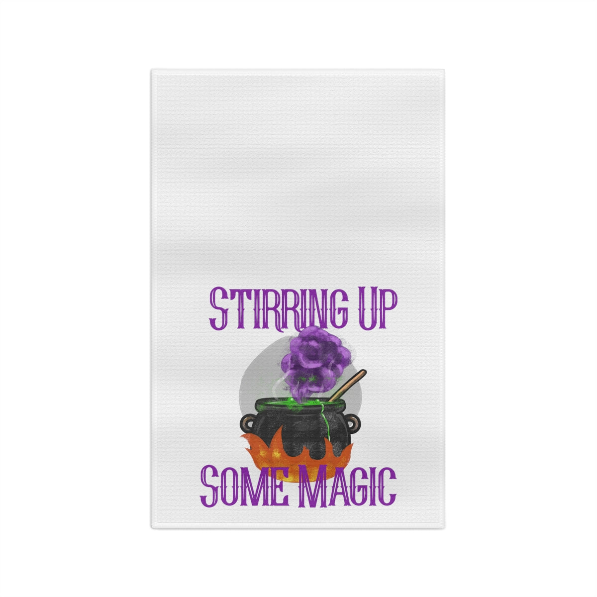 Stirring Up Some Magic Tea Towel - Witchy Kitchens