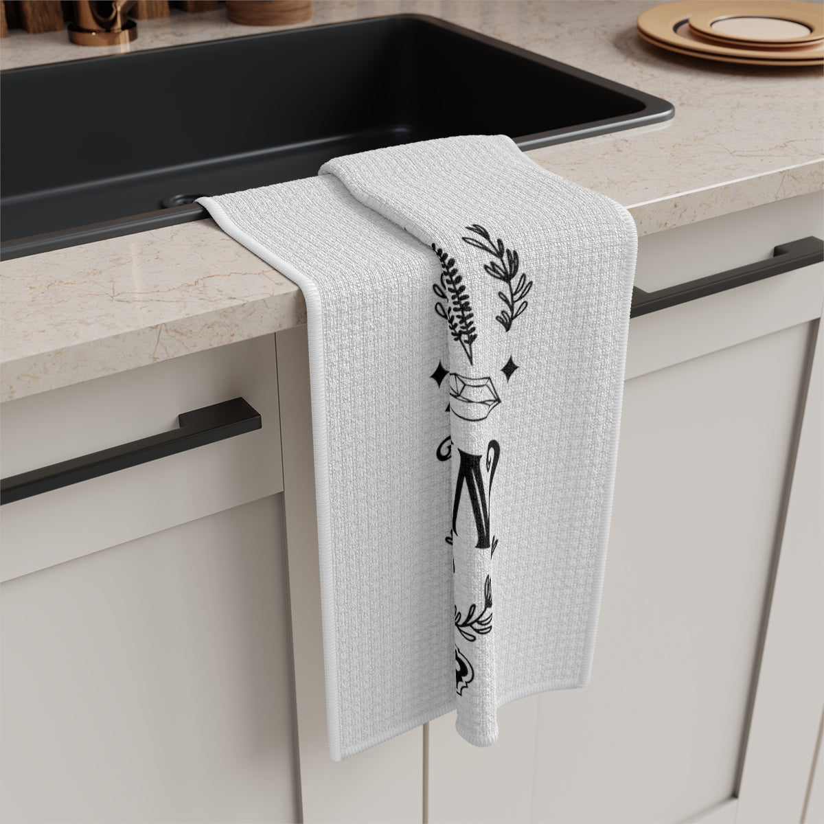 The Kitchen Witch Is In Tea Towel - Witchy Kitchens