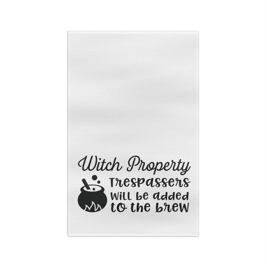 Trespassers Tea Towel - Witchy Kitchens