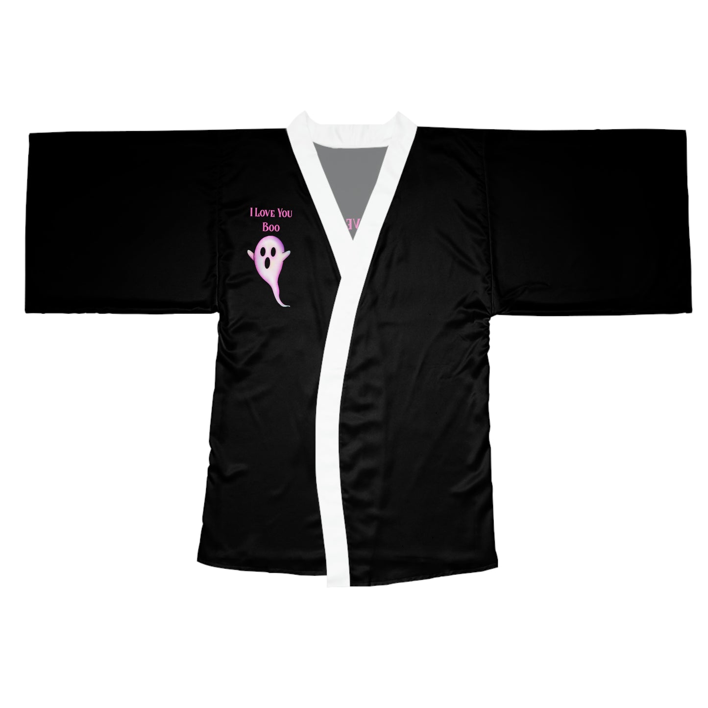 I Love You Boo White Trim Robe - Witchy Kitchens