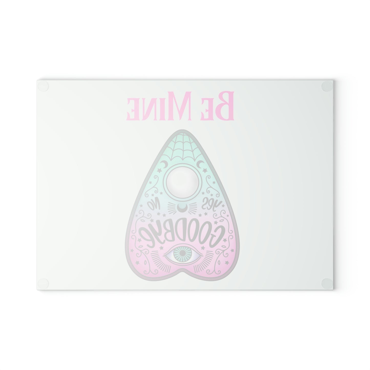 Be Mine Glass Cutting Board - Witchy Kitchens