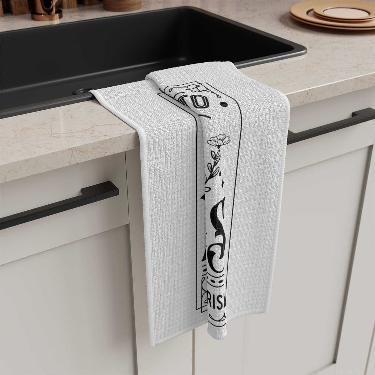 Enter at Your Own Risk Tea Towel - Witchy Kitchens