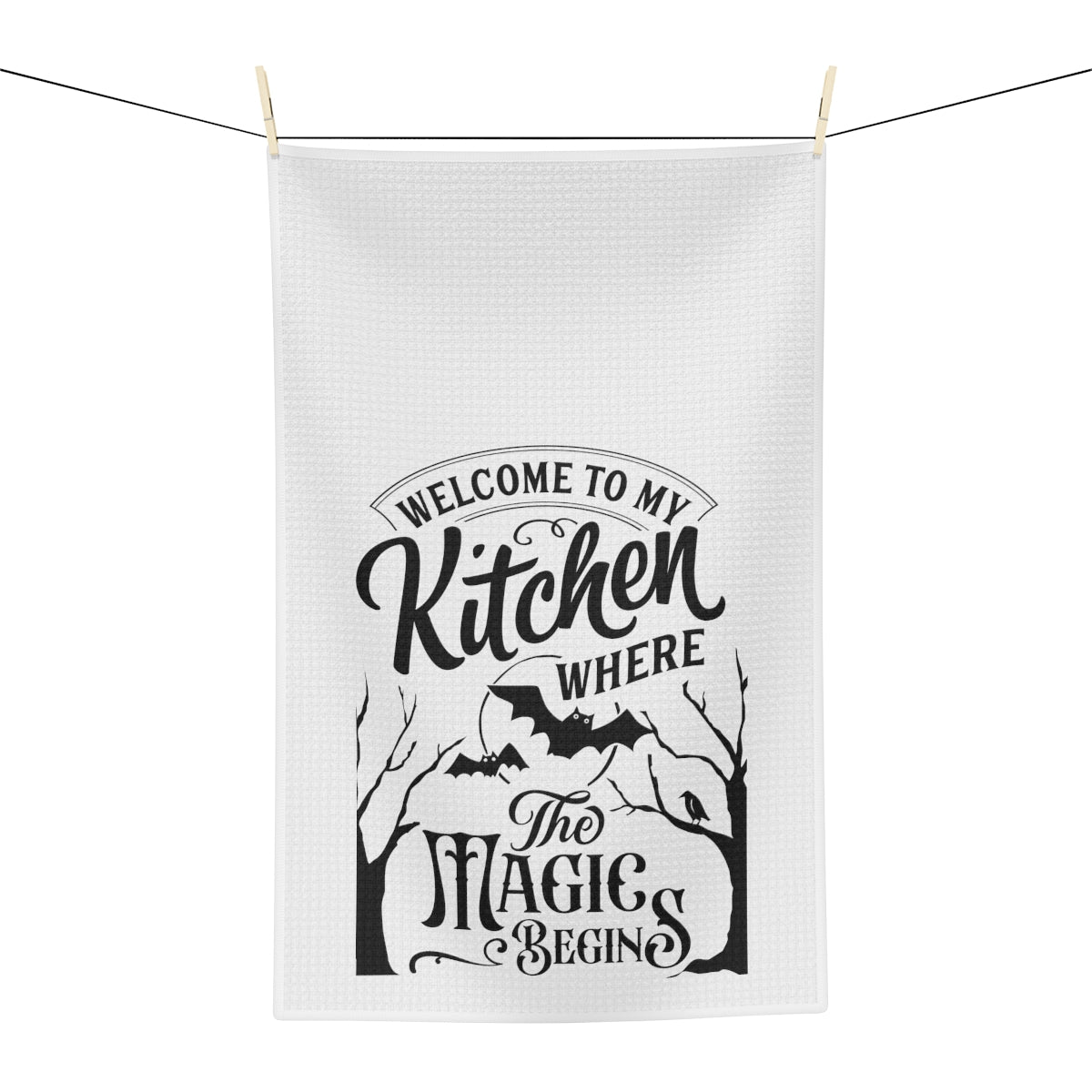 Where the Magic Begins Tea Towel - Witchy Kitchens