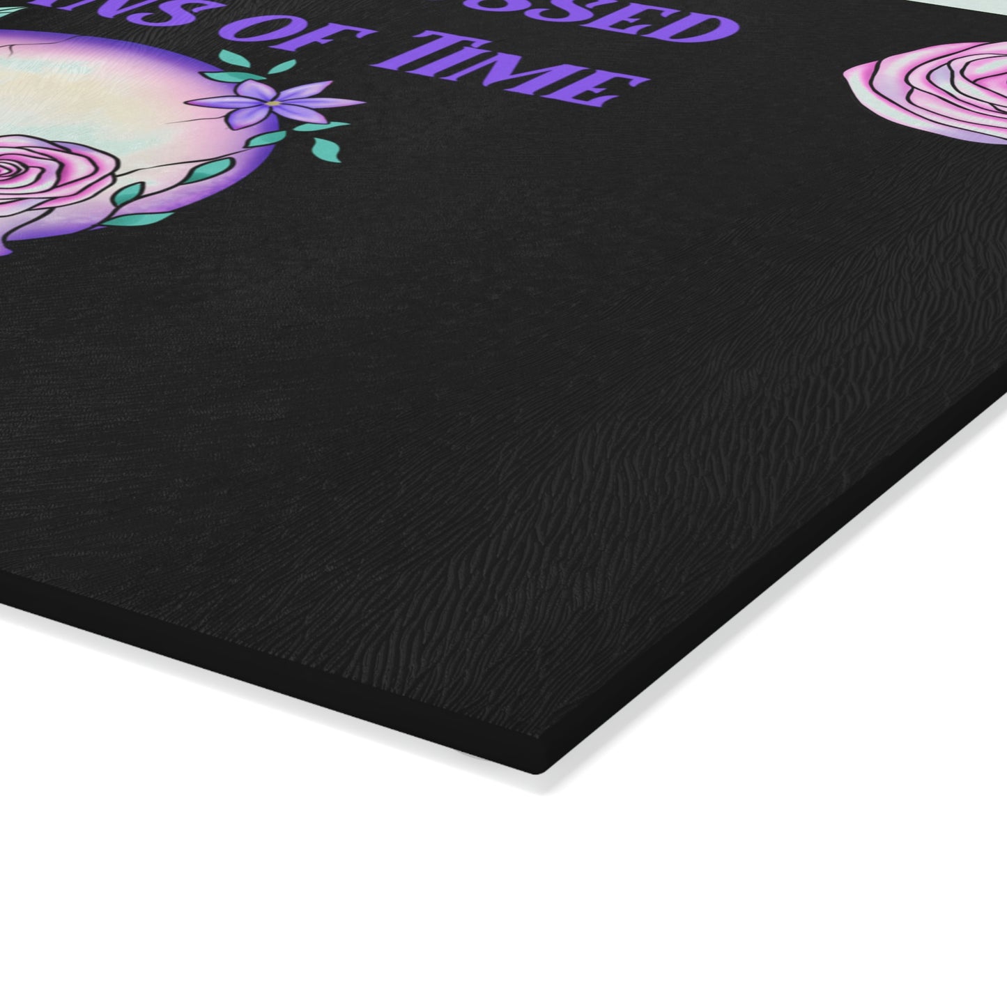 Oceans Black Glass Cutting Board - Witchy Kitchens