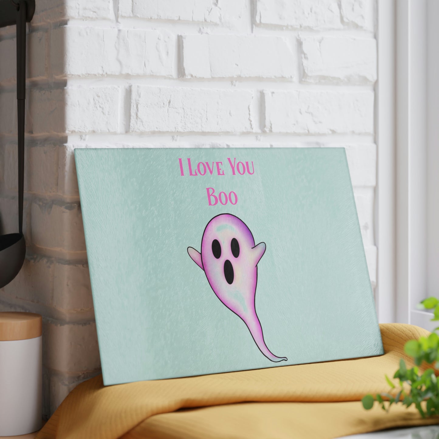 Boo Glass Cutting Board - Witchy Kitchens