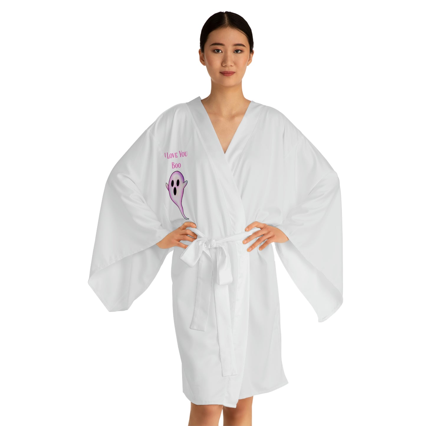 I Love You Boo White Robe - Witchy Kitchens
