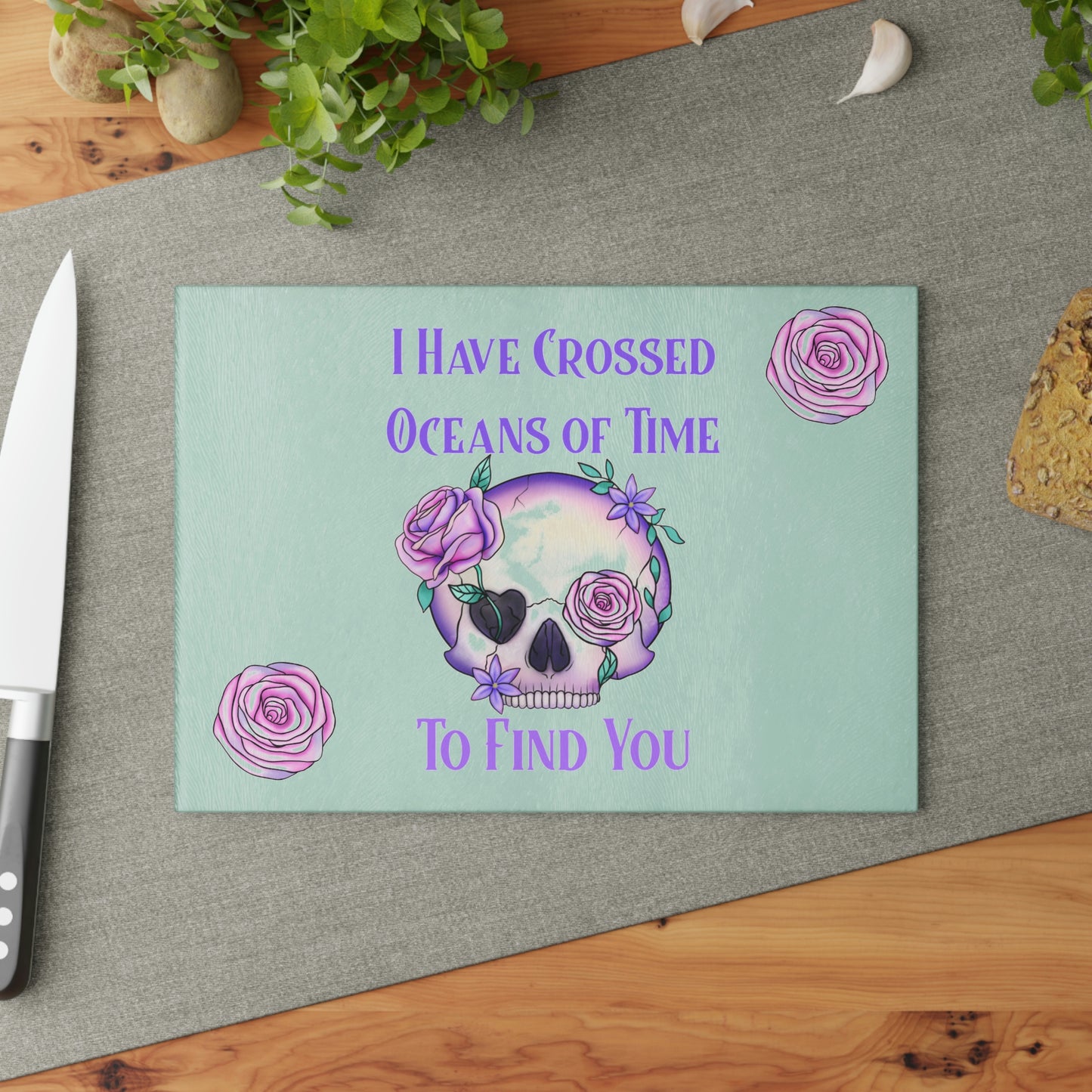 Oceans Glass Cutting Board - Witchy Kitchens