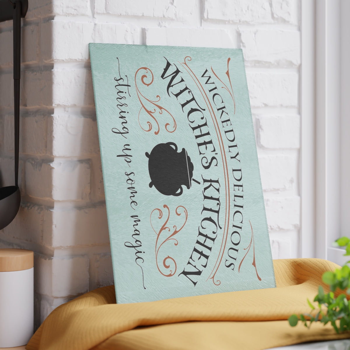 Wickedly Delicious Glass Cutting Board - Witchy Kitchens