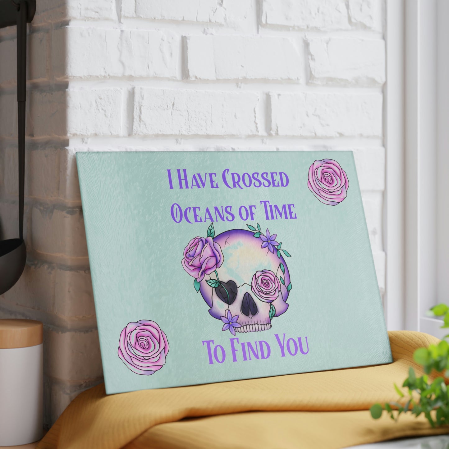 Oceans Glass Cutting Board - Witchy Kitchens