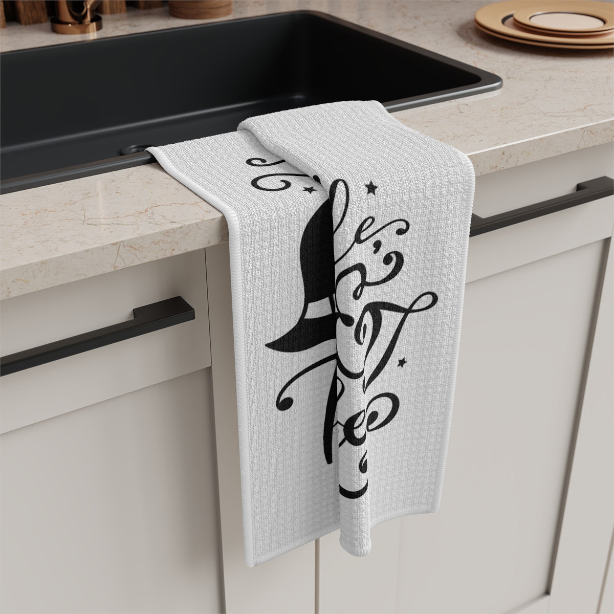Double Double Toil & Trouble Tea Towel - Witchy Kitchens