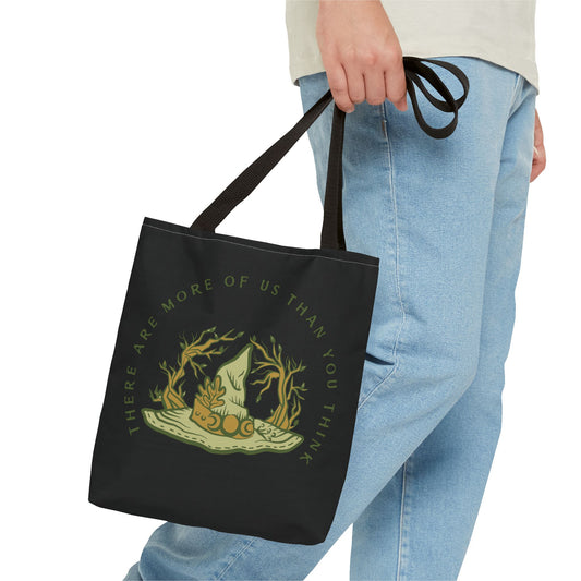 There are More of Us Than you Think Tote Bag, Halloween Tote, Witch Theme Bag, Occasional Gift, Spooky Accessory, Eco-Friendly Shopping Bag