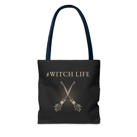 #WitchLife Tote Bag - Perfect for Witches, Spiritual Practices, Everyday Use, Gifts, Halloween Decor, Eco-friendly Shopping