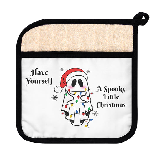 Spooky Christmas Pot Holder with Pocket