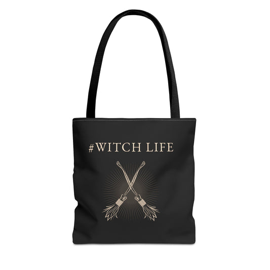 #WitchLife Tote Bag - Perfect for Witches, Spiritual Practices, Everyday Use, Gifts, Halloween Decor, Eco-friendly Shopping