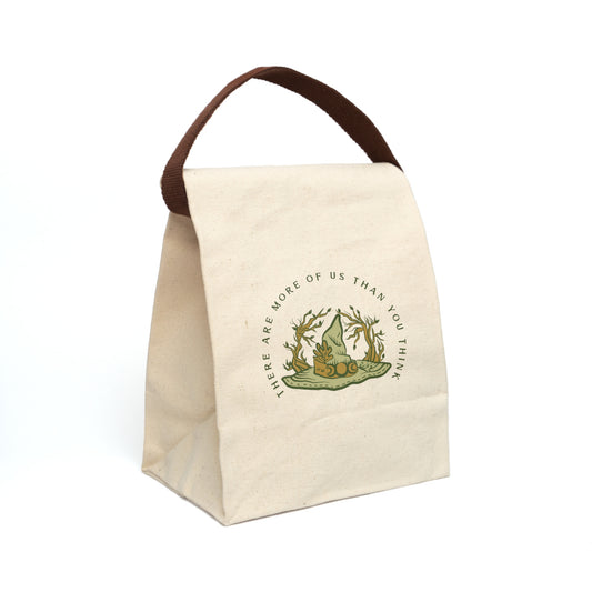 Canvas Lunch Bag — 'There Are More of Us Than You Think' Nature Illustration
