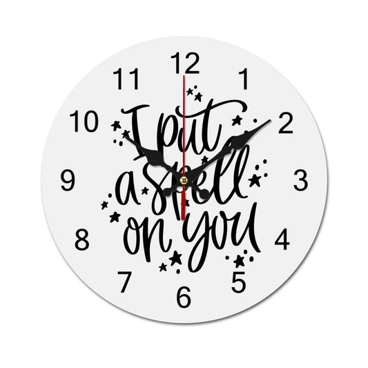 I Put a Spell on You Wooden Wall Clock-9.84"x9.84"/ 25x25cm