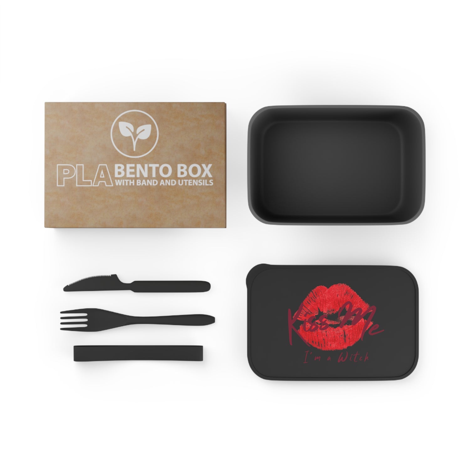 Bento Box- Kiss Me I'm A Witch Lunch Container - Witchy Kitchens