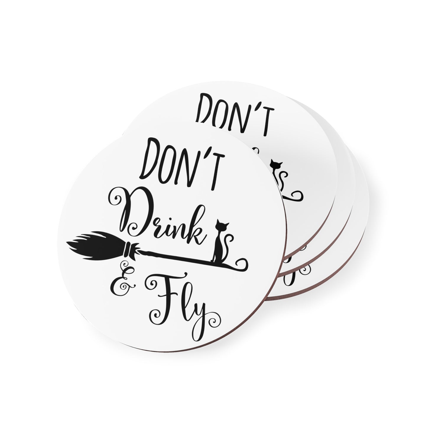 Don't Drink & Fly Coasters - Witchy Kitchens