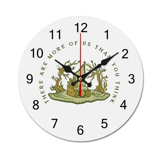 More of Us Wooden Wall Clock-9.84"x9.84"/ 25x25cm