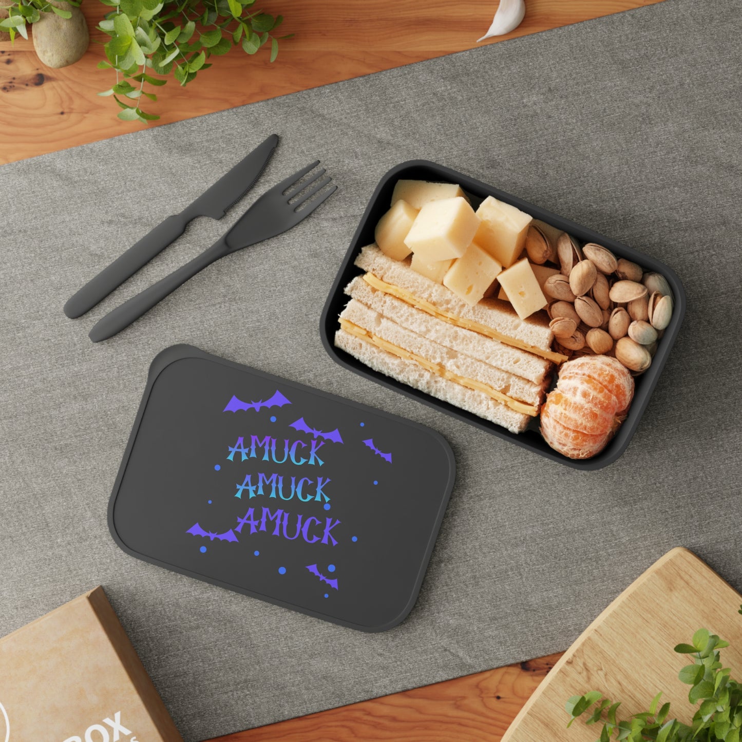Bento Box — "Amuck Amuck Amuck"  Lunch Container - Witchy Kitchens
