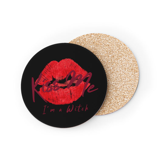 Kiss Me I'm a Witch Coasters - Witchy Kitchens