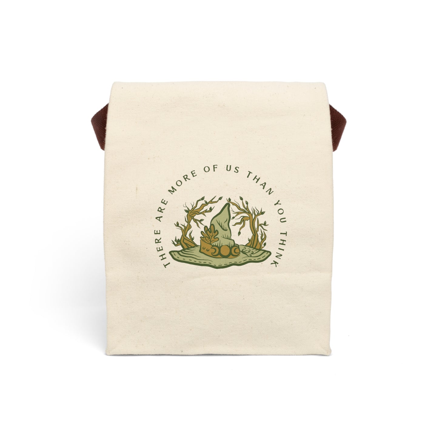 Canvas Lunch Bag — 'There Are More of Us Than You Think' Nature Illustration