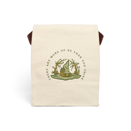 Canvas Lunch Bag — 'There Are More of Us Than You Think' Nature Illustration