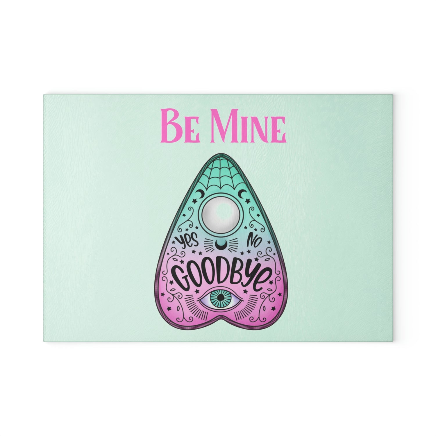 Be Mine Glass Cutting Board - Witchy Kitchens