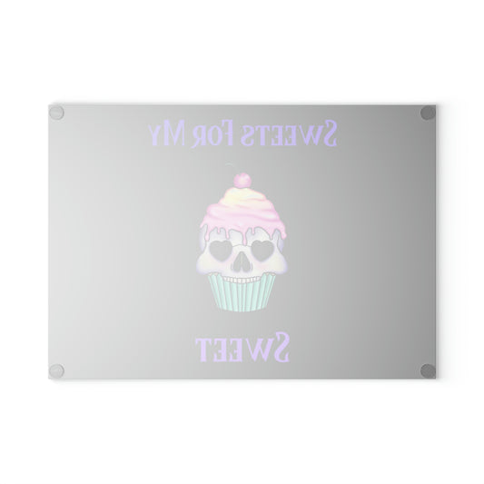 Sweets Black Glass Cutting Board - Witchy Kitchens