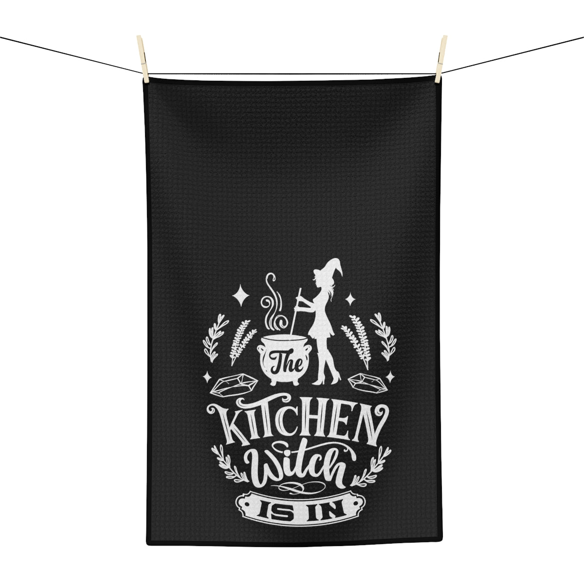 Kitchen Witch Is In Tea Towel - Witchy Kitchens